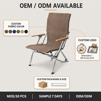 Chaise pliante moderne en aluminium de qualité supérieure, dossier haut, portable, durable, pour le camping en plein air, la pêche, la plage, le parc, la terrasse, le jardin, la pelouse