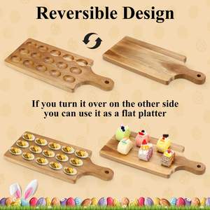 Wholesale <strong>Wooden</strong> <strong>Egg</strong> Holder Handmade Kitchen <strong>Wooden</strong> Placed Holder Storage <strong>Egg</strong> <strong>Tray</strong> - Product Image 6