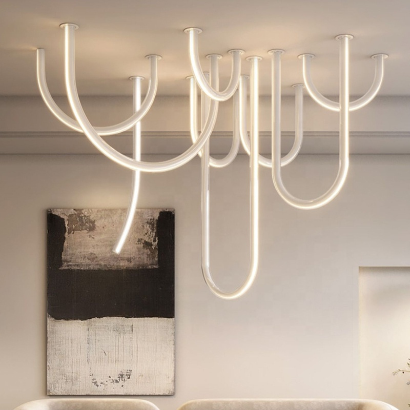 Modern LED Chandelier Pendant Lights for Living Room & Bedroom Customizable Materials Dimmable Home Lighting · image 3