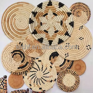 11 paniers muraux en jonc de mer de style bohème, motif nature morte. Décoration de maison de campagne pour <span class=keywords><strong>cuisine</strong></span> et salon. Rétro - Product Image 6