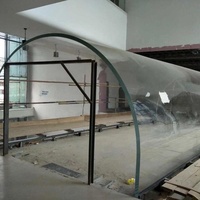 Fabricant de tunnels d'aquariums en acrylique transparents, grand format, sur mesure, de luxe, avec panneau transparent moulé courbé à usage unique pour fenêtre sous-marine