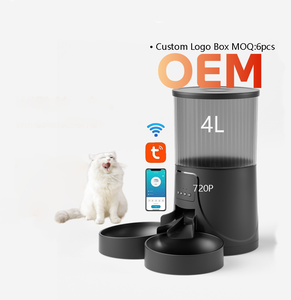 <span class=keywords><strong>Pet</strong></span> <span class=keywords><strong>Shop</strong></span> Produkte Automatische Tier fütterer 4L mit intelligenten Funktionen 720P Kamera zeit gesteuerter quantitativer automatischer Futtersp ender Katzen Hunde - Product Image 1