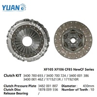Ensemble d'embrayage de rechange 430 mm 3400 700 693 3400700693 compatible avec les composants de révision de transmission DAF XF pour camions bennes