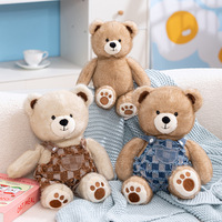 Enigma Bean Peluche Ours en Peluche avec Sangle Écharpe, en Polyester Maille Lavé, Rembourrage Coton PP, Unisexe, Anti-stress, Saint-Valentin