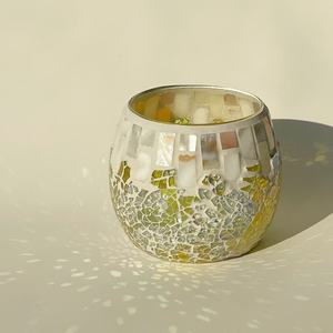 Envase de Vidrio Mosaico Colorido para Velas, Proveedor con Alta Demanda, Decoración para el Hogar y Baño, Recipiente para Hacer Velas - Product Image 4