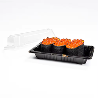 Boîte à sushi en carton kraft de qualité supérieure, prix de gros bas, avec fenêtre transparente