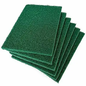 Heavy Duty Abrasive Scouring Pad Kitchen Cleaning Green Dish Scrubber Scrub Pads