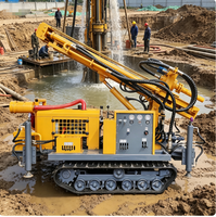 Machine de forage hydraulique haute performance pour puits d'eau, profondeur 150 m, avec couple rotatif de 12 kN.m pour forage dans le terrain rocheux