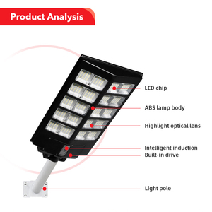 Jiewei-luz de poste público comercial, iluminación Led Solar de calle de inducción automática, 180w, 240w y 300w - Product Image 3