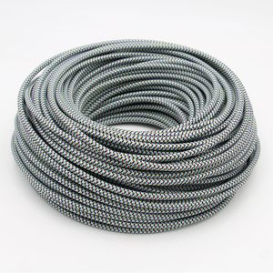 Câble textile en cuivre toronné à 2 conducteurs 0,75 mm², fil recouvert de tissu décoratif, isolation en PVC 300V pour suspension luminaire - Product Image 1