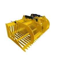 BONOVO 60 pouces de large Râteau à racines Rock Grappin Attachement pour Skid Steer