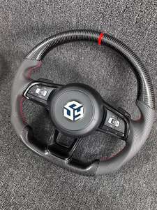 Volant <span class=keywords><strong>sport</strong></span> en fibre de carbone adapté aux modèles anciens et nouveaux de Volkswagen <span class=keywords><strong>Golf</strong></span> 4 5 6 7 8 GTI R MK5 MK6 MK7 MK8 - Product Image 6