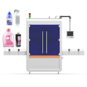 액체 세제 비누 손 소독제 자동 포장 라인 공압 충전 기계