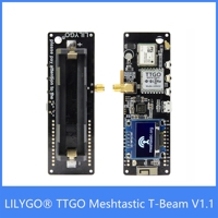 TTGO Meshtastic T-Beam V1.1 ESP32 433/868/915/923Mhz WiFi BLE Lora ESP32 NEO-6M GPS sma18650 Support de batterie avec OLED