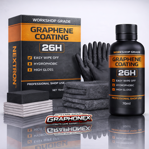 GRAPHONEX Nextrons 26H กราฟีนโค้ทติ้ง ป้องกันน้ำและเพิ่มความเงางามสำหรับการดูแลรักษารถยนต์และงานพ่นสี (70 มล.) ฟังก์ชั่นซ่อมแซมตัวเองได้ - Product Image 1