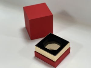 Boîte cadeau de bougie parfumée mate en matériaux recyclés écologiques, emballage en carton rigide personnalisé de luxe vide avec couvercle et base - Product Image 5