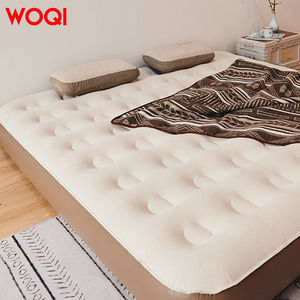 Cama de aire inflable plegable portátil WOQI para acampar con bomba incorporada, diseño moderno, estera compacta para dormir para siestas en interiores/exteriores - Product Image 4