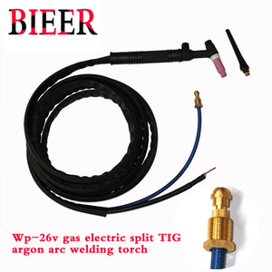 Beier TIG Welding Torch WP17 26 18 20FVP Angled Head Custom Length Cable Manual Ignition For Earth Welding - Product Image 4