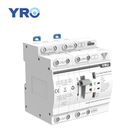 Contrôleur ATS Générateur YRO YRQ4PC-63 4P, Commutateur de Transfert Automatique Double Alimentation (ATS) sur Rail DIN 63A 4P pour Armoire 4 Voies