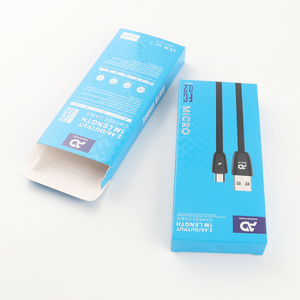 Caja de Embalaje Personalizada Reciclable para Accesorios de Teléfono, para Exhibición de Cables de Datos en Tiendas - Product Image 1