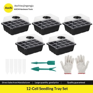 Pot de plantation multifonctionnel pour plantes succulentes en pot, avec trous de ventilation, boîte à <span class=keywords><strong>semis</strong></span>, plateau à <span class=keywords><strong>semis</strong></span> 12 trous, ensemble spécial PET - Product Image 6