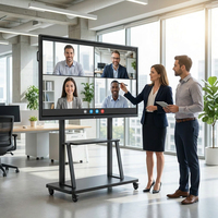 Système de conférence audio réseau 4K UHD Tableau blanc interactif intelligent pour l'éducation 55-100 pouces