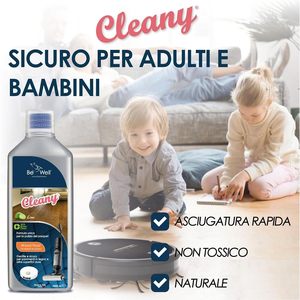 Be Well Cleany Limpiador de Pisos de Madera 1000ml Aroma a Lima Ecológico Para Pisos Duros - Product Image 3