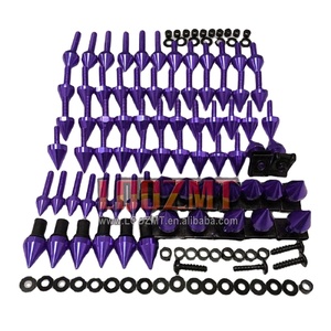 Kit de vis complet de boulons de carénage 268ps pour KAWASAKI <span class=keywords><strong>NINJA</strong></span> EX250 EX <span class=keywords><strong>250</strong></span> <span class=keywords><strong>R</strong></span> 250R EX250R 2008 2009 2010 <span class=keywords><strong>2011</strong></span> 2012 Corps Boulon Vis Écrous - Product Image 1