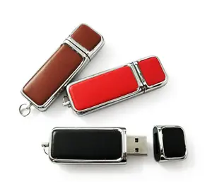 Custom promotional usb stick pendrive 8gb 16gb 32gb 64gb flash drive memory Pendrive Usb Flash Drive 2.0 leather thumb drive