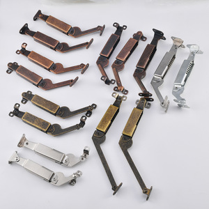 Furniture <b>Hinge</b> Carbon Steel Chinese Style Surface Mount Drawer Support <b>Spring</b> Curved Arm Long Arm - Product Image 2
