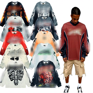 Magliette a Maniche Lunghe Autunnali di Marca Americana Trendy DP, Felpe Traspiranti alla Moda in Spandex 350g - Product Image 1