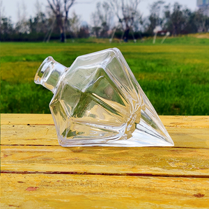 Fancy Spirit Liquor Bottle <strong>Special</strong> Shape 250ml 375ml 500ml <strong>Gin</strong> Whiskey Wine Vodka Glass Bottle for Brandy <strong>Gin</strong> with Cork - Product Image 3