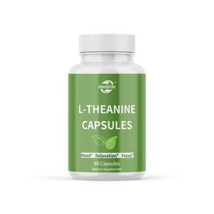 Cápsulas de L-teanina Orgánica, Suplemento Herbal Natural Puro, ODM OEM, para el Estado de Ánimo, la Concentración y la Relajación - Product Image 1