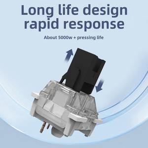 Interruptor <span class=keywords><strong>Outemu</strong></span> a Prueba de Polvo Verde/Azul/Rojo/Morado/Negro/Marrón, Interruptor Lineal/Clicker/Táctil de 3 Pines para Todos los Interruptores de Teclado Tipo MX - Product Image 3