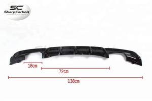 Difusor Trasero de Fibra de Carbono F30 <span class=keywords><strong>M</strong></span> Tech para <span class=keywords><strong>BMW</strong></span> F30 <span class=keywords><strong>M</strong></span> <span class=keywords><strong>Sport</strong></span> 2012-<span class=keywords><strong>2017</strong></span>, Salida Doble de Escape - Product Image 3