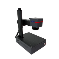 Machine de marquage laser à fibre 30W, nouvelle génération, avec positionnement par vision IA, gravure laser 3D sur surfaces courbes, métal, acier inoxydable, codes QR et logos