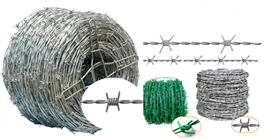 Alambre de Púas de Acero Inoxidable Galvanizado de Alta Resistencia para Cercas de Seguridad Reforzadas y Protección Perimetral - Product Image 2
