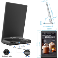 Système de point de vente de chaîne de restauration rapide, matériel de bureau, tablette Android 8/ 10.1/ 11/ 15.6 pouces, RJ45, RK3576, 4 Go, 64 Go, lecteur NFC pour restaurant