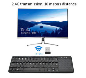 Clavier sans fil ultra-mince 2,4 GHz en ABS avec pavé tactile et pavé numérique pour ordinateur portable, Smart TV, HTPC, PC, tablette - Product Image 2
