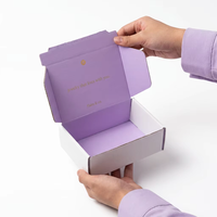 Boîte d'emballage cadeau pliable en papier coloré, impression de votre propre logo