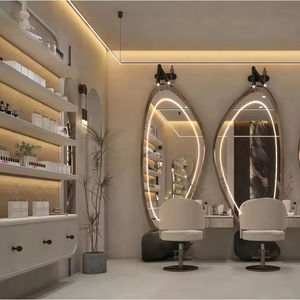 Diseño de Interiores de Salón de Belleza de Lujo 100% Personalizado, Muebles de Exhibición para Tienda de Cuidado de la Piel, Estación de Manicura, Estante de Pared para Spa - Product Image 2