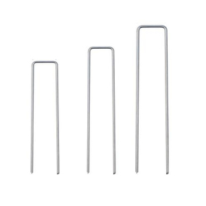 Piquets de pelouse en fer galvanisé lisses en forme de U de 3 mm d'épaisseur, résistants à la rouille et durables - Product Image 5