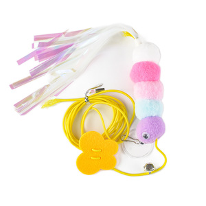 Jouet pour chat suspendu Qi Oh, corde élastique, plume, clochette, bâton de chat pour l'auto-entretenement, jouet interactif pour animaux de compagnie - Product Image 5