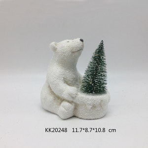 <span class=keywords><strong>Ours</strong></span> polaire <span class=keywords><strong>lumineux</strong></span> LED en céramique, décoration de noël Super septembre - Product Image 6