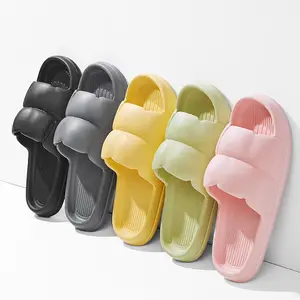 HF Summer Cute Cartoon Men Women Flip-flops Bathroom Sandals Slides Slippers