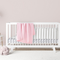 Super doux Offre Spéciale prix de gros couverture pour bébé 100% coton couleur unie couverture tricotée pour nouveau-né