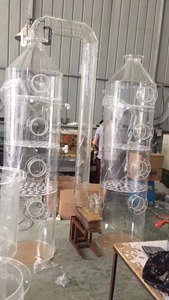 Bouchons d'extrémité de <span class=keywords><strong>tube</strong></span> en PMMA acrylique sur mesure usinés CNC / coulés, services de perçage, taraudage, découpe et moulage, faible MOQ - Product Image 5