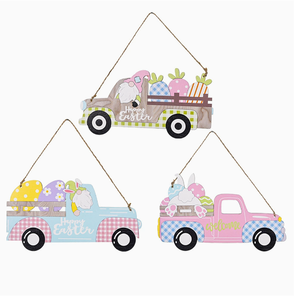 DAMAI Wholesale <b>Easter</b> Decor Wooden Car <b>Ornaments</b> Egg Rabbit Radish Hanging Pendants for Auto Interior Holiday Party Supplies - Product Image 5