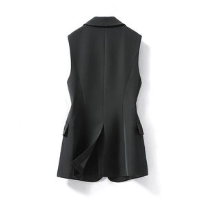 <span class=keywords><strong>Chaleco</strong></span> de traje de <span class=keywords><strong>mujer</strong></span> <span class=keywords><strong>Beige</strong></span> de otoño, <span class=keywords><strong>chaleco</strong></span> informal combinado con un solo botón sin mangas, <span class=keywords><strong>chaleco</strong></span> clásico, <span class=keywords><strong>chaleco</strong></span> de viaje - Product Image 4