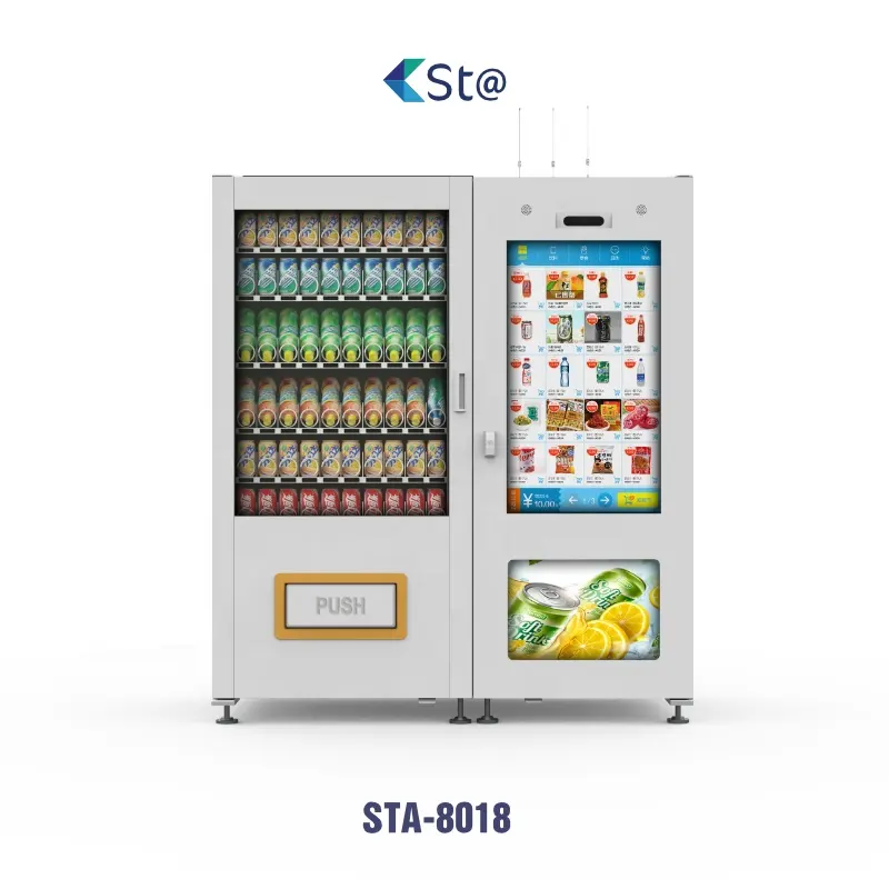 Cheap Price Usa Vending Machine Cashless Lcd Screen Advertising Automatic Smart Snack Vending Machine